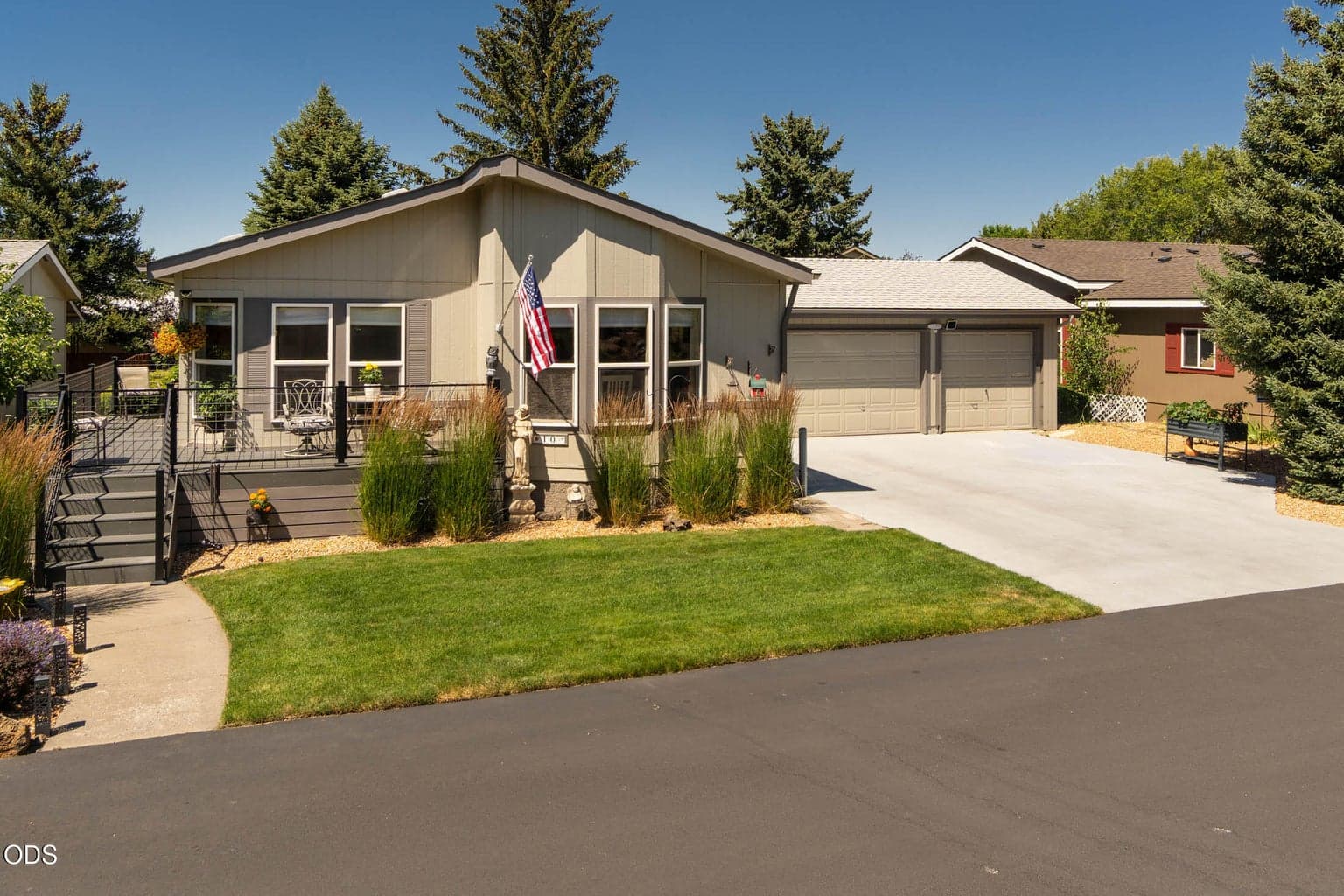 The 3-car garage is so hard to find. The 3rd section has a wall and door which provides area for hobbies, wood-working, classic car, or storage.