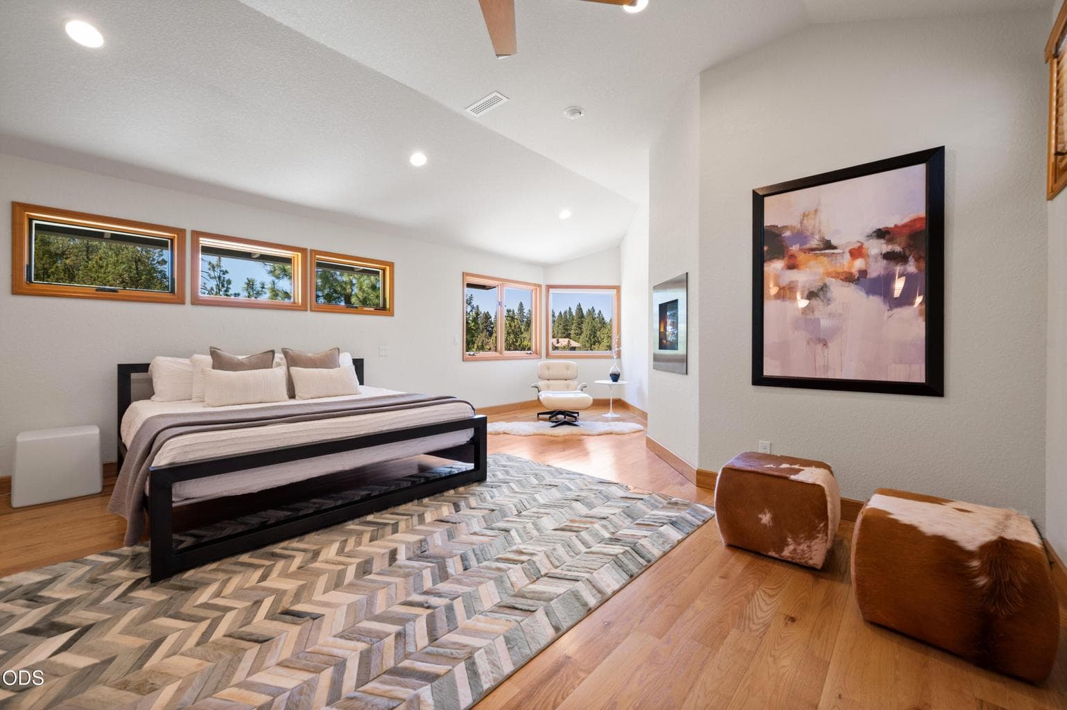 Privately located on the second level with generous space, views and dual walk-in closets.