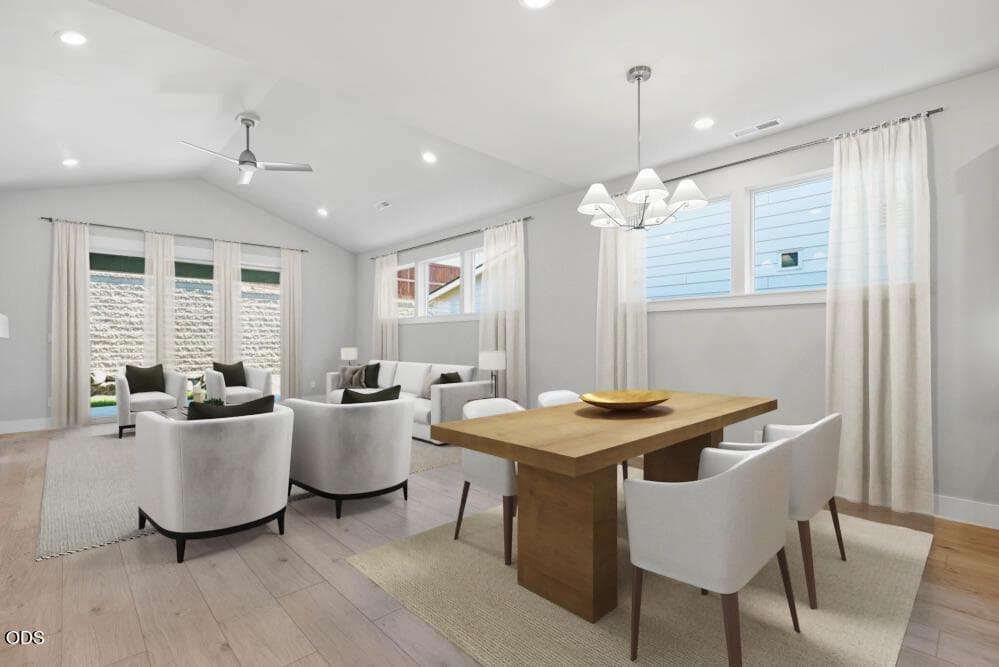 Subject property with virtual staging added