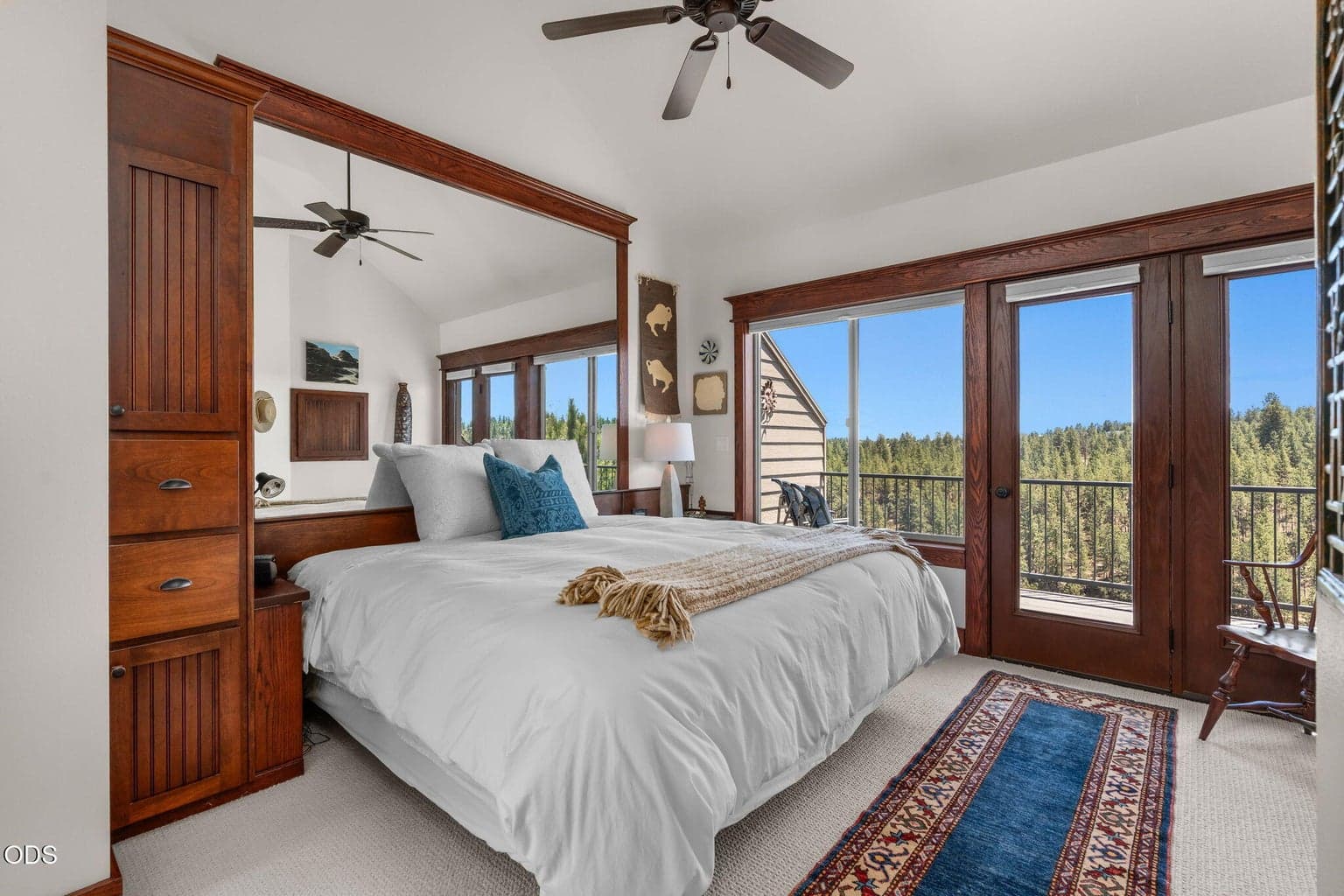 One of two primary suites. This one is on the 2nd floor and has killer amazing views!