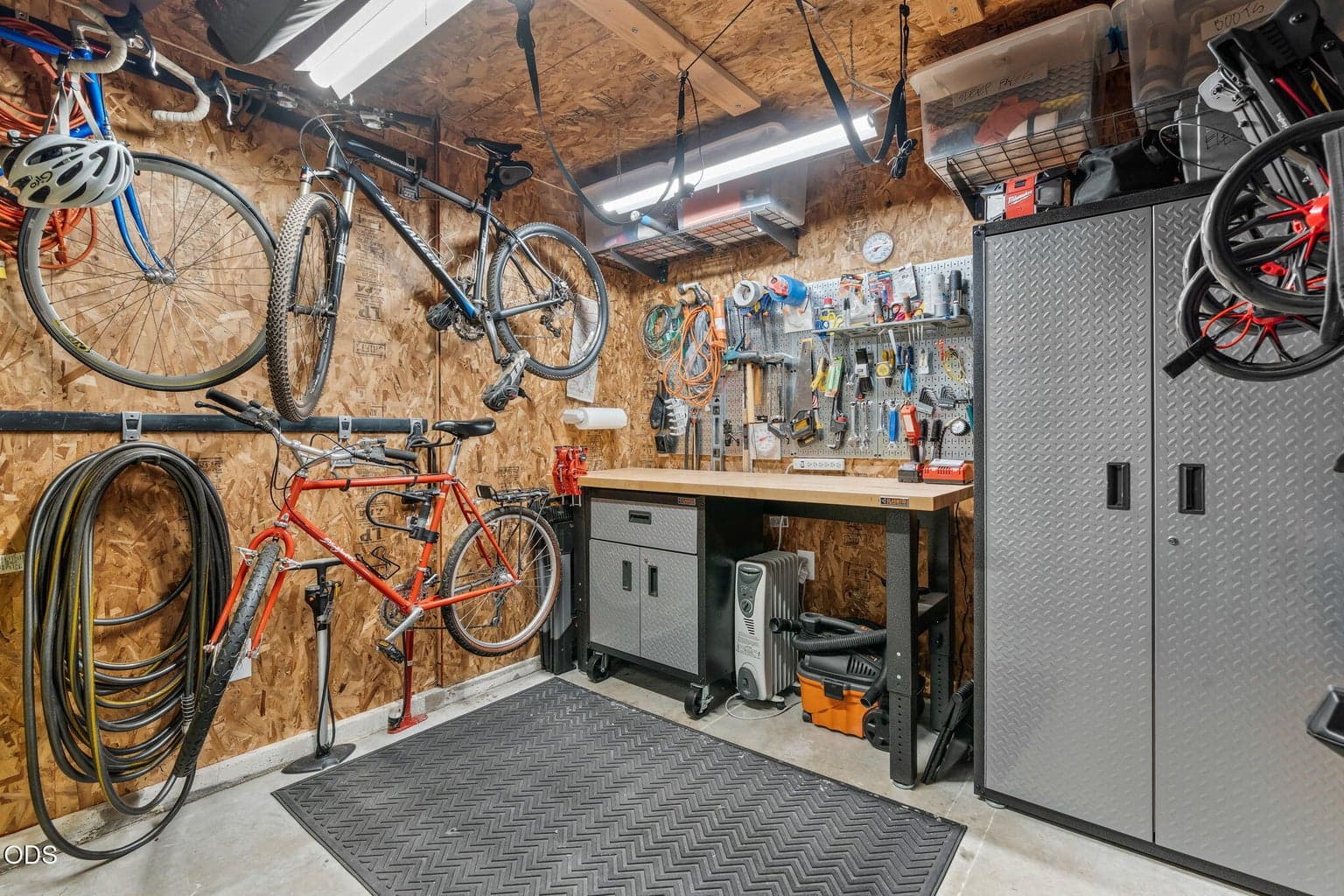 Lock all your gear up or use as a hobby work room.