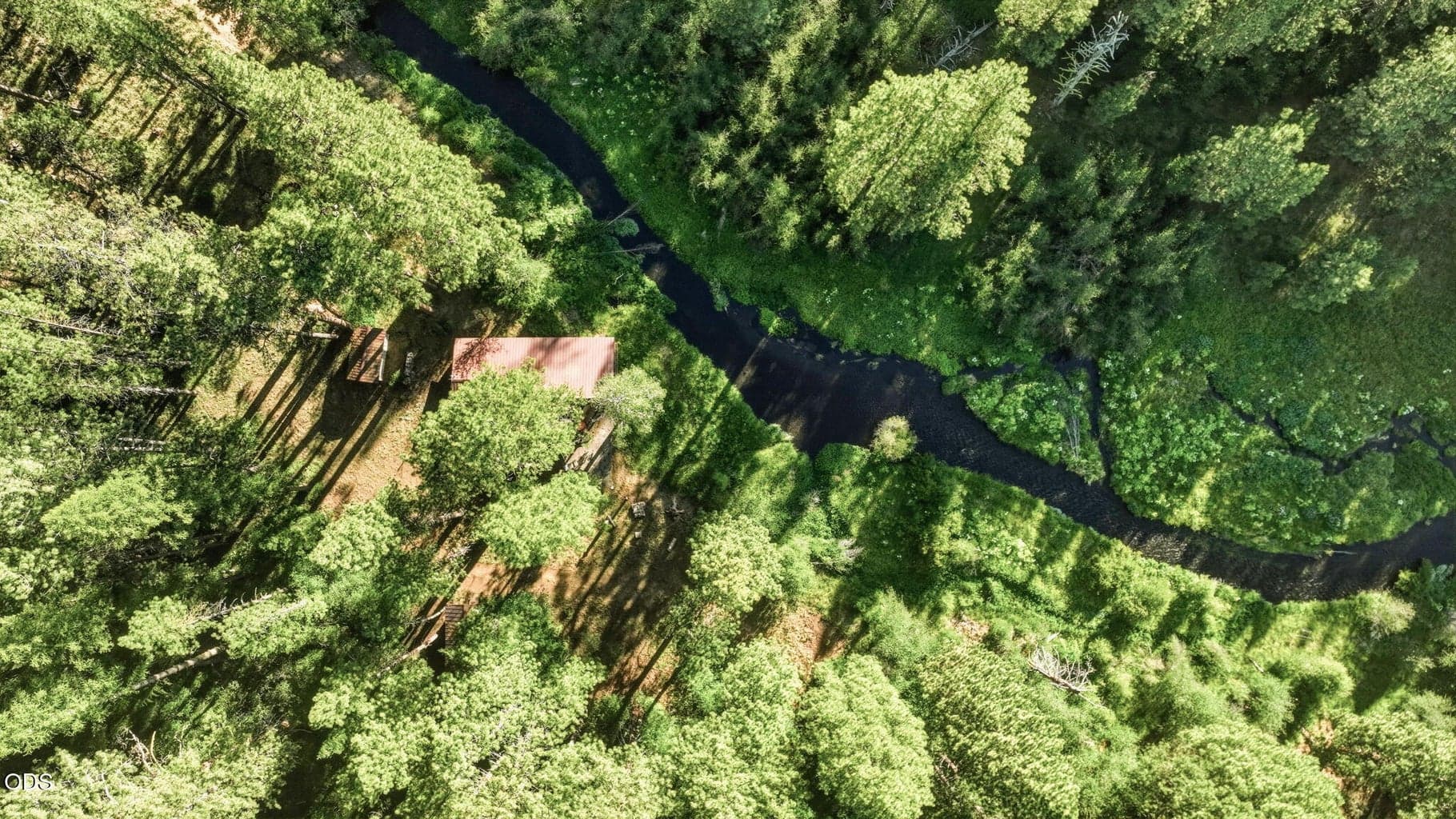 Lake Creek Running Through Island Springs Ranch