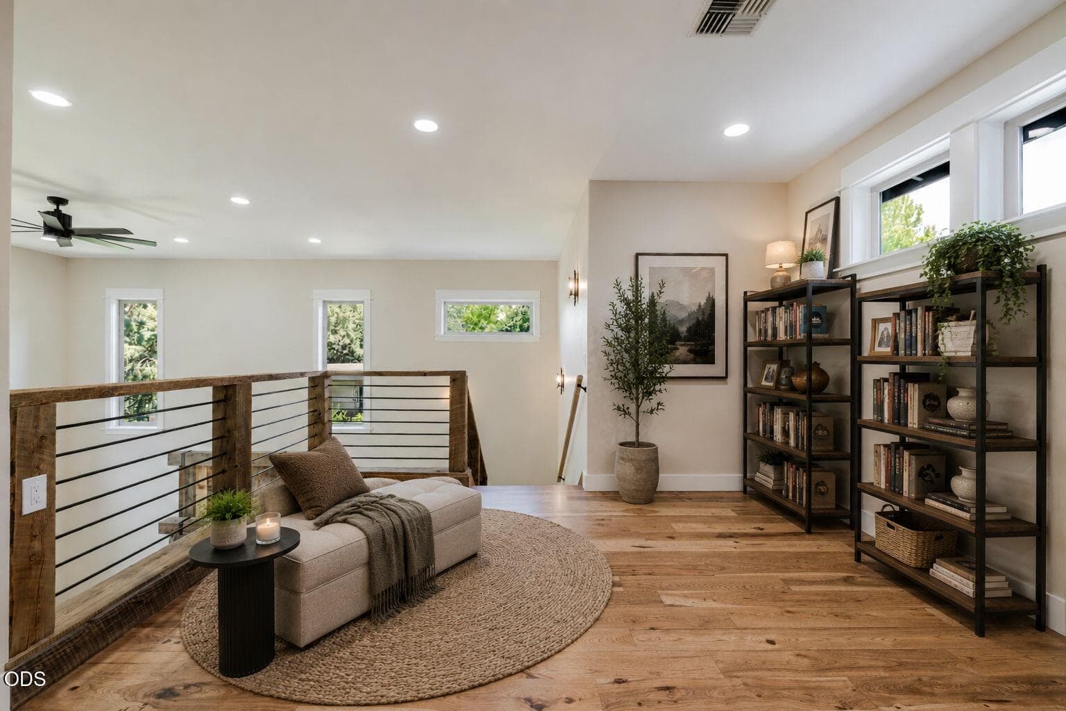 Fun Loft at Top of Stairs Makes for a Cozy Nook