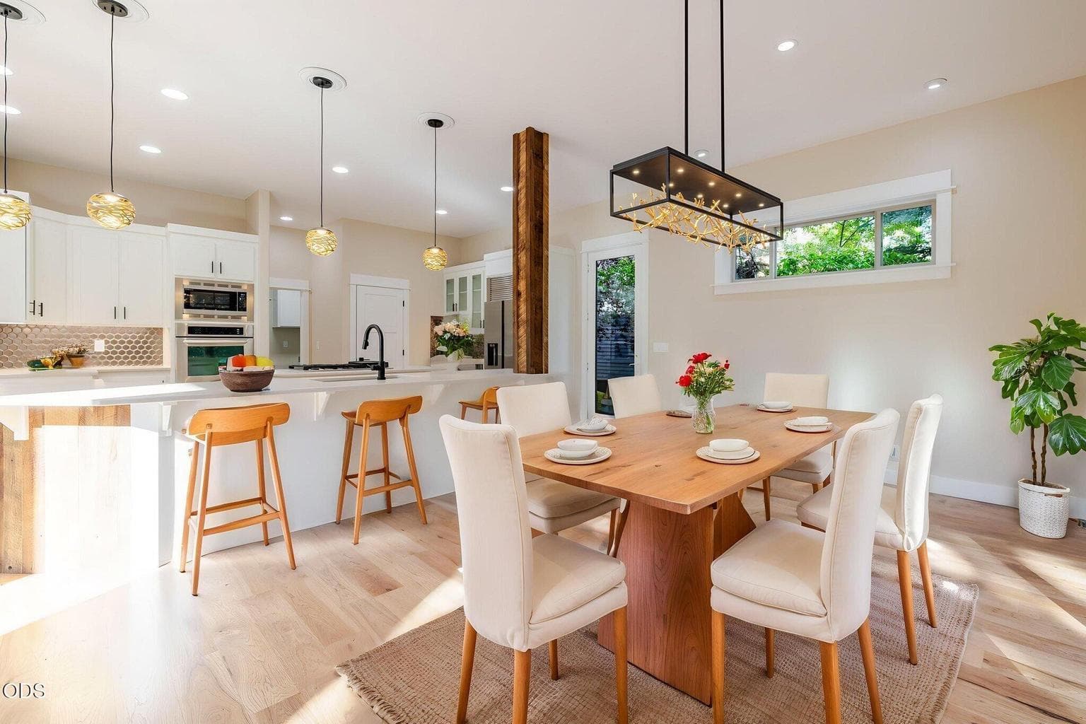 Open Dining Room & Island Counter