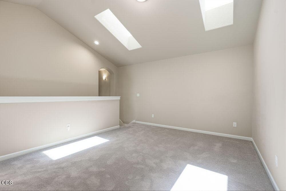 Skylights provide great natural light.