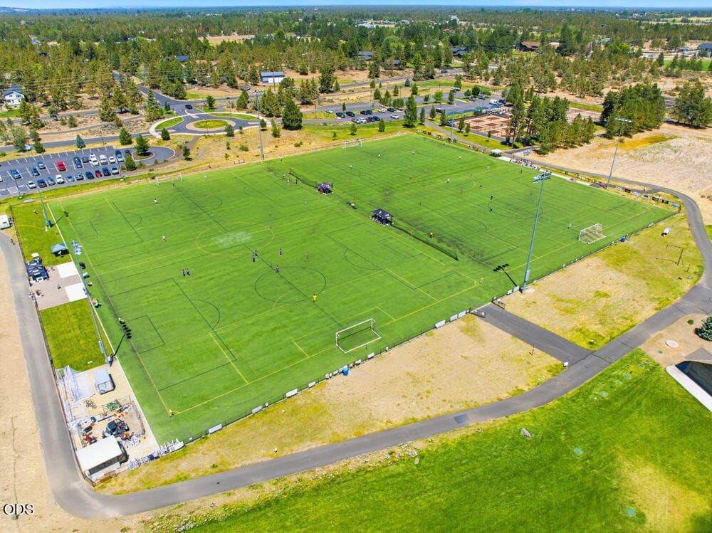 Pine Nursery Park 1 Mile Away. Includes pickleball facility, off leash dog park, fishing pond, disc golf and play structures.