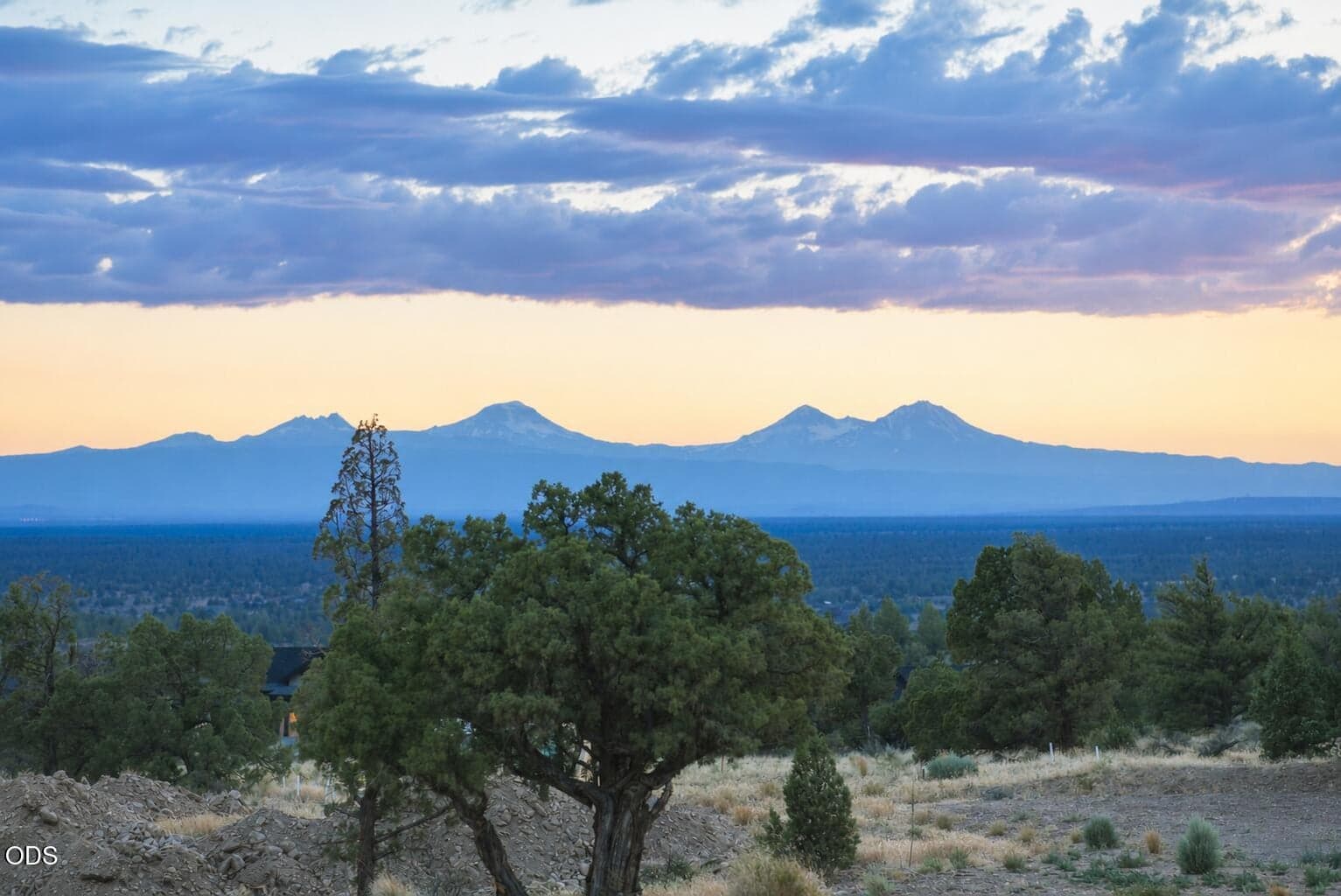 Broken Top and Three Sisters at Sunset
