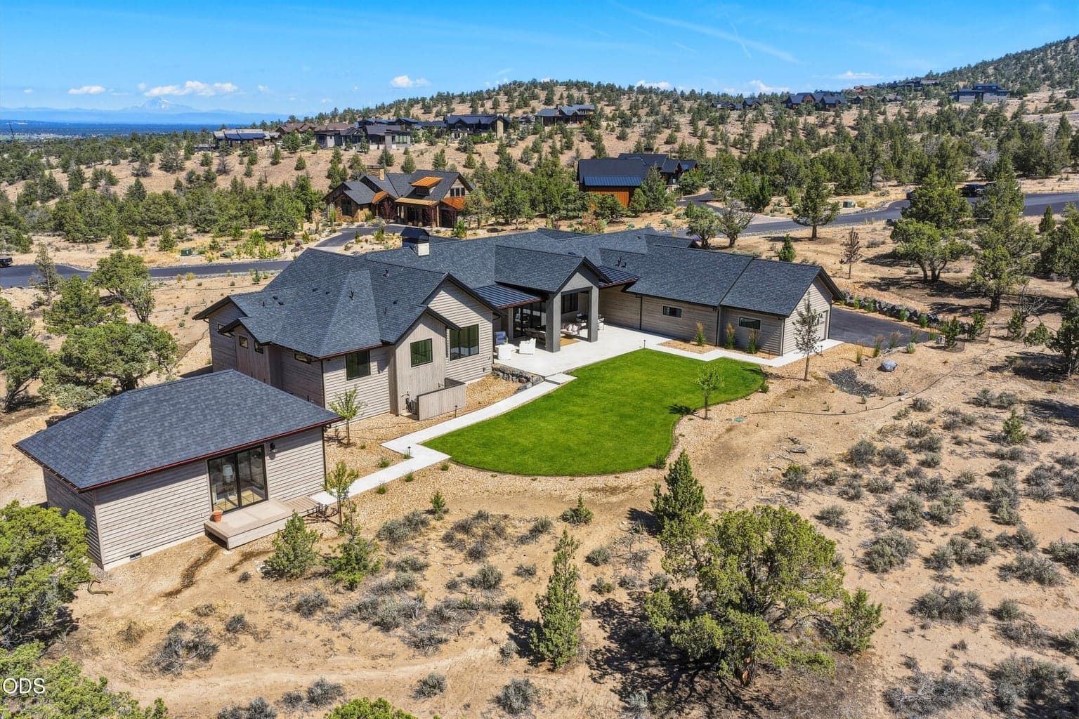 Aerial of Backyard Area and Separate ADU