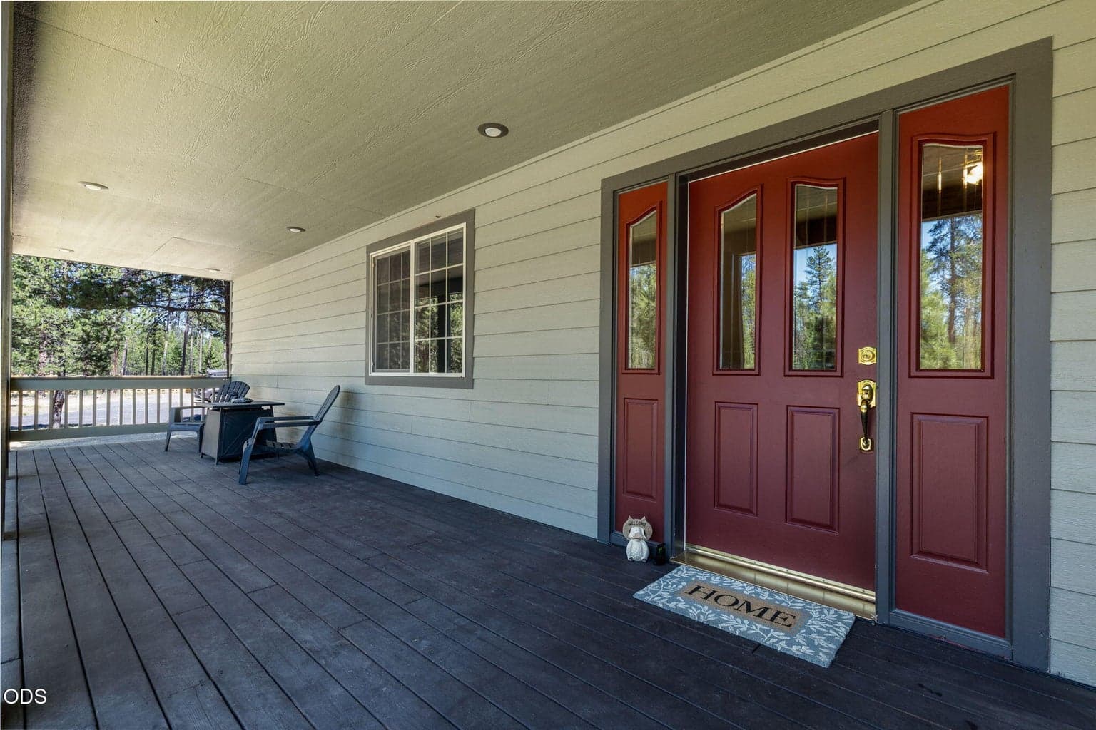 Covered front porch