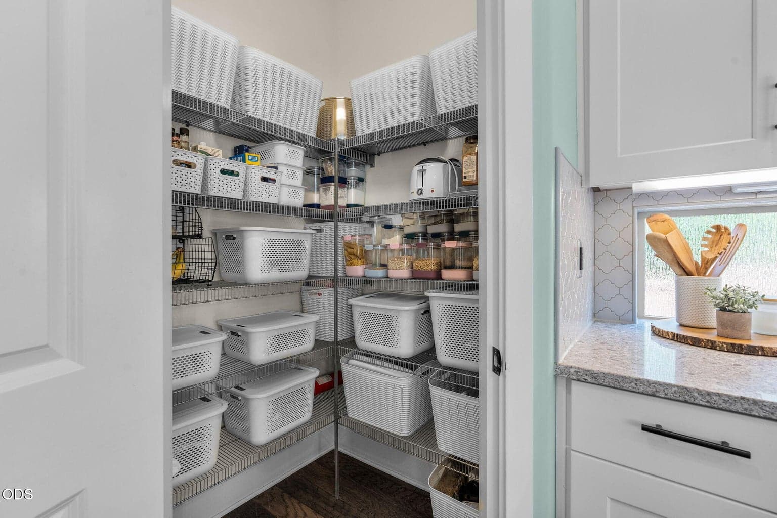 Spacious pantry