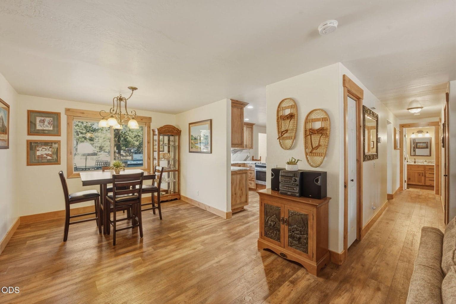 Open living/dining room