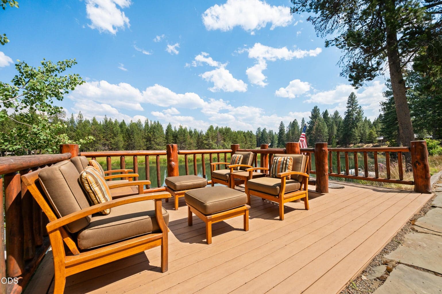 Front row river views and the perfect place to begin the day with your morning coffee.