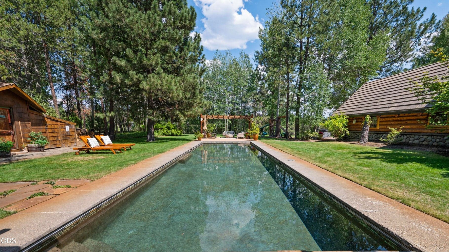 Cool off in the salt water pool after a day on the river.