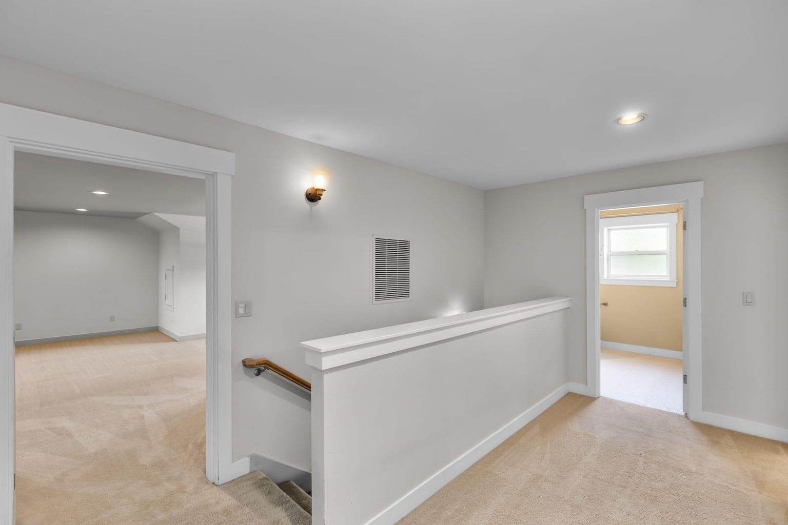 upstairs