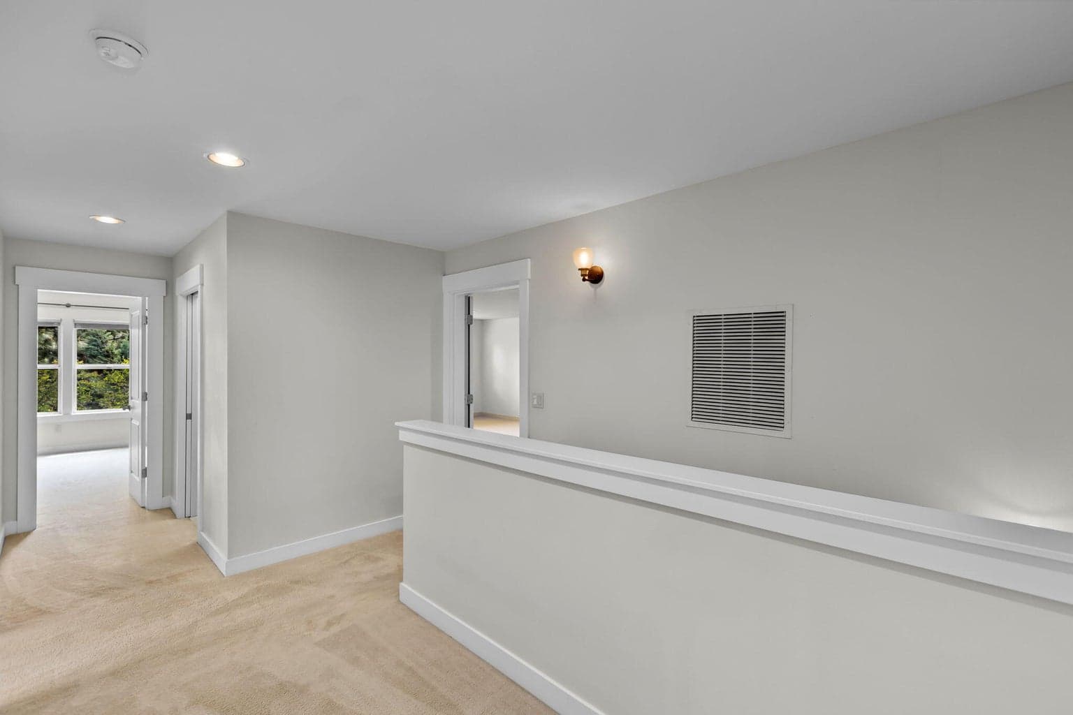 upstairs