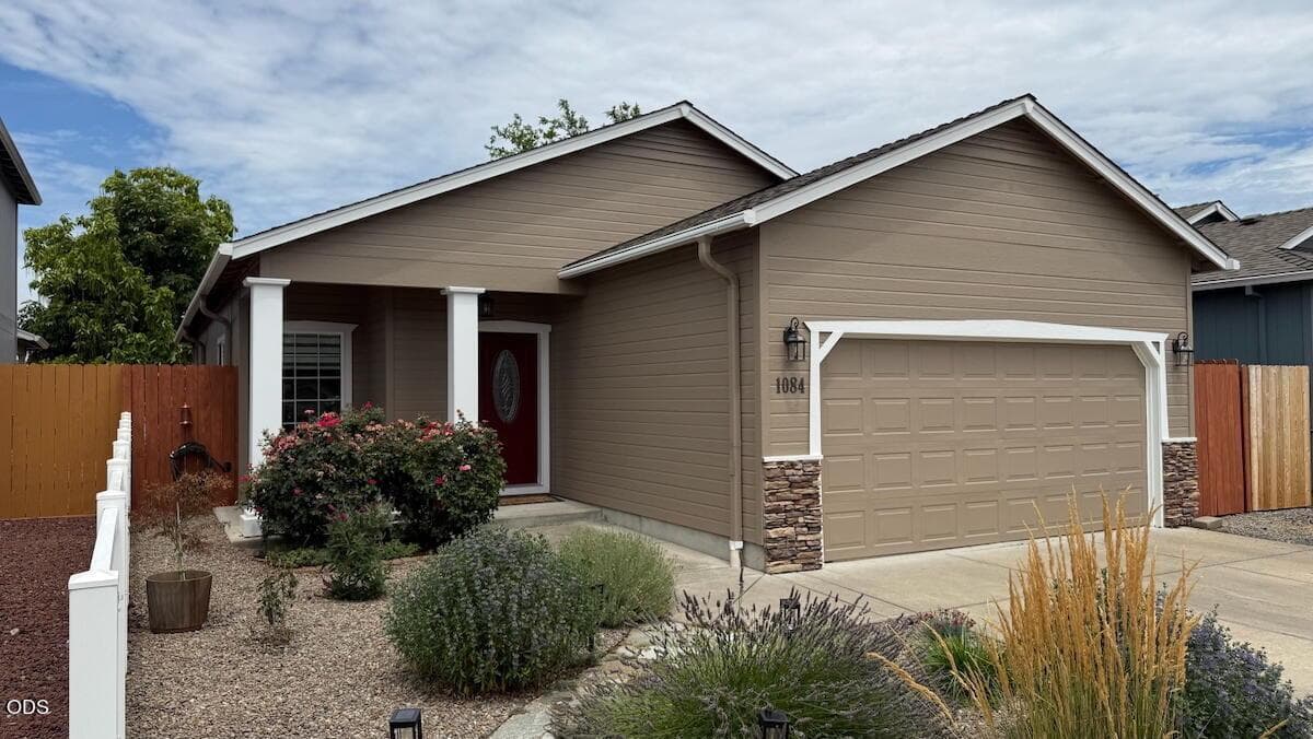 A neat and attractive home from the street.