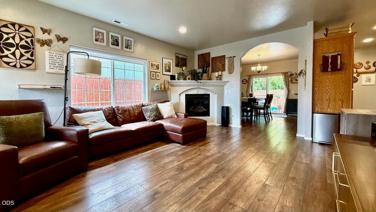 Gas fireplace adds ambience and warmth!