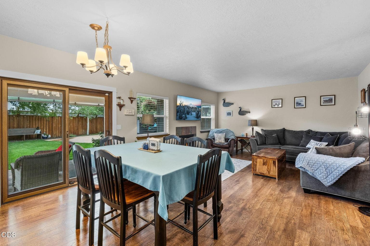 Dining area and Family room