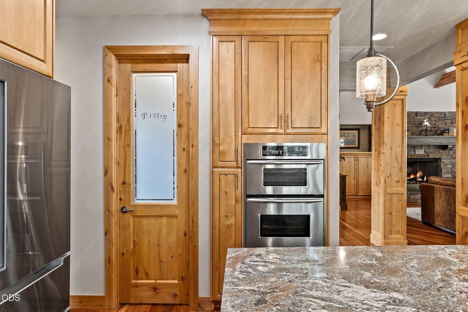 Premium refrigerator, convection/microwave oven and single oven.