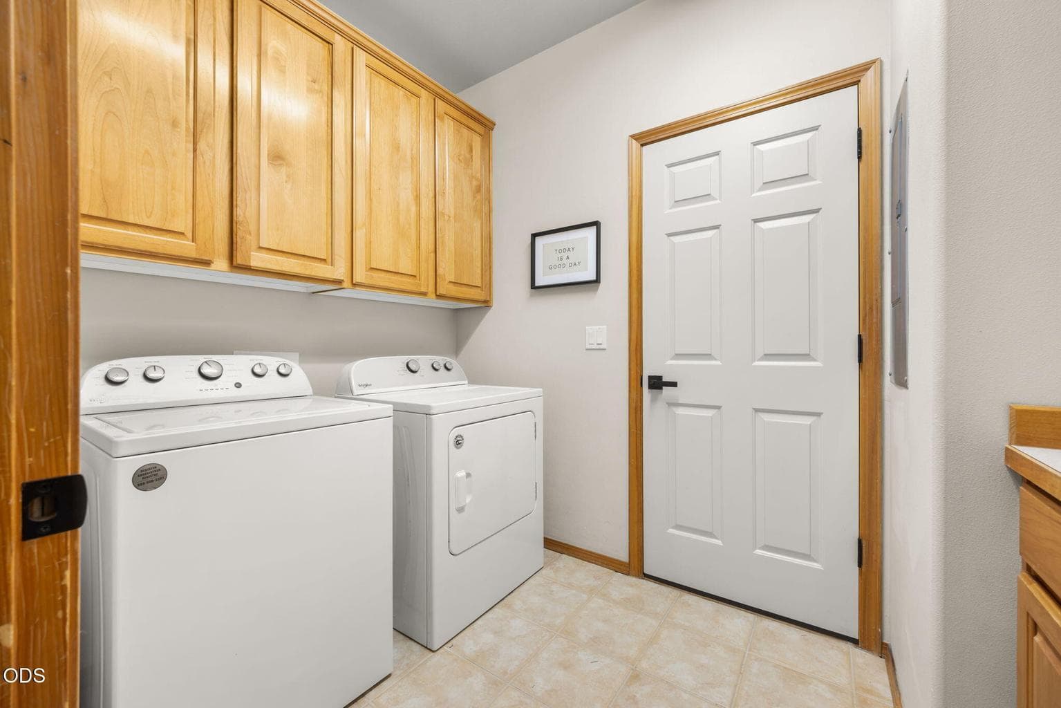 Laundry off the kitchen and entrance from the garage