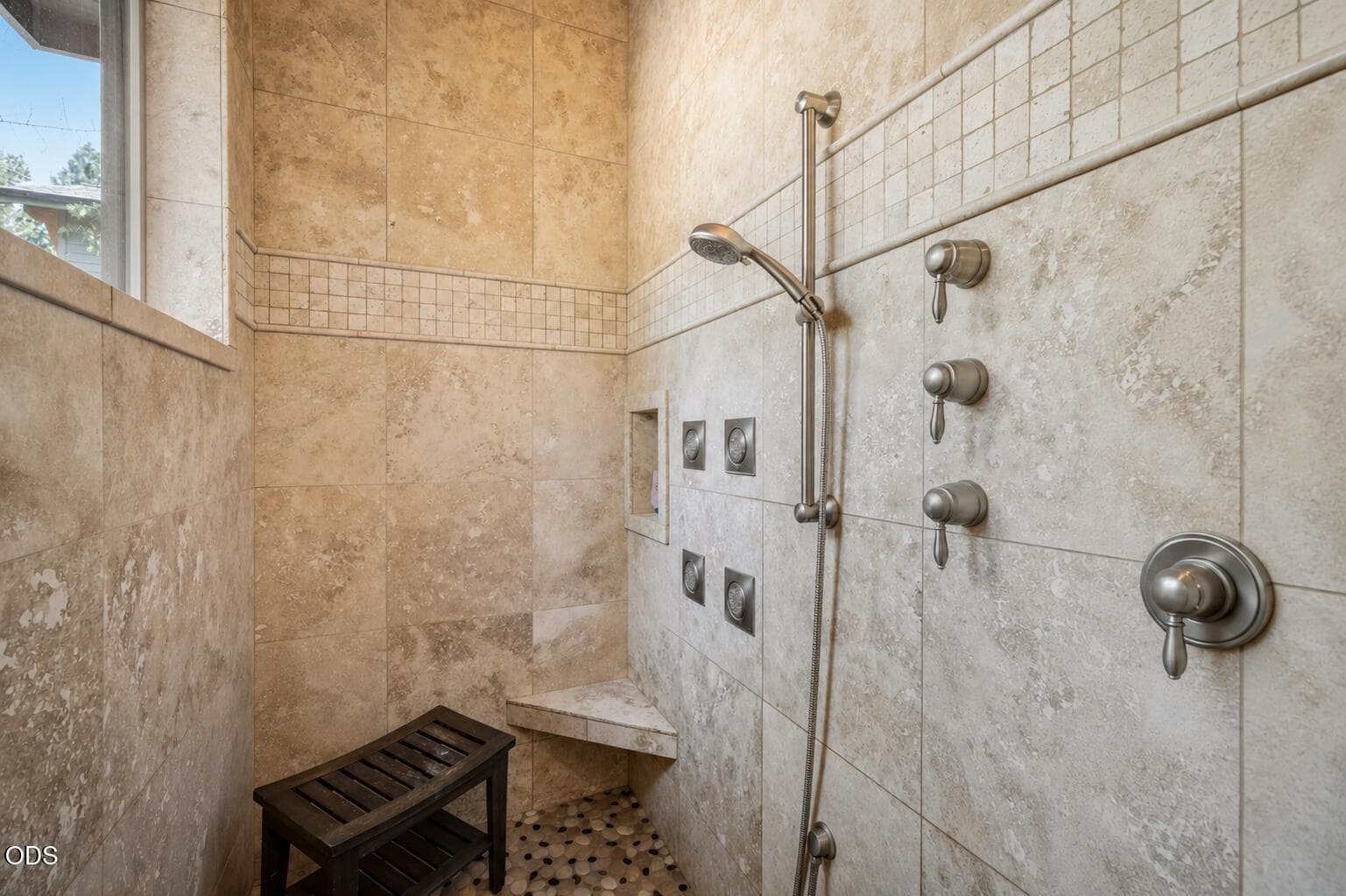 Large walk in shower