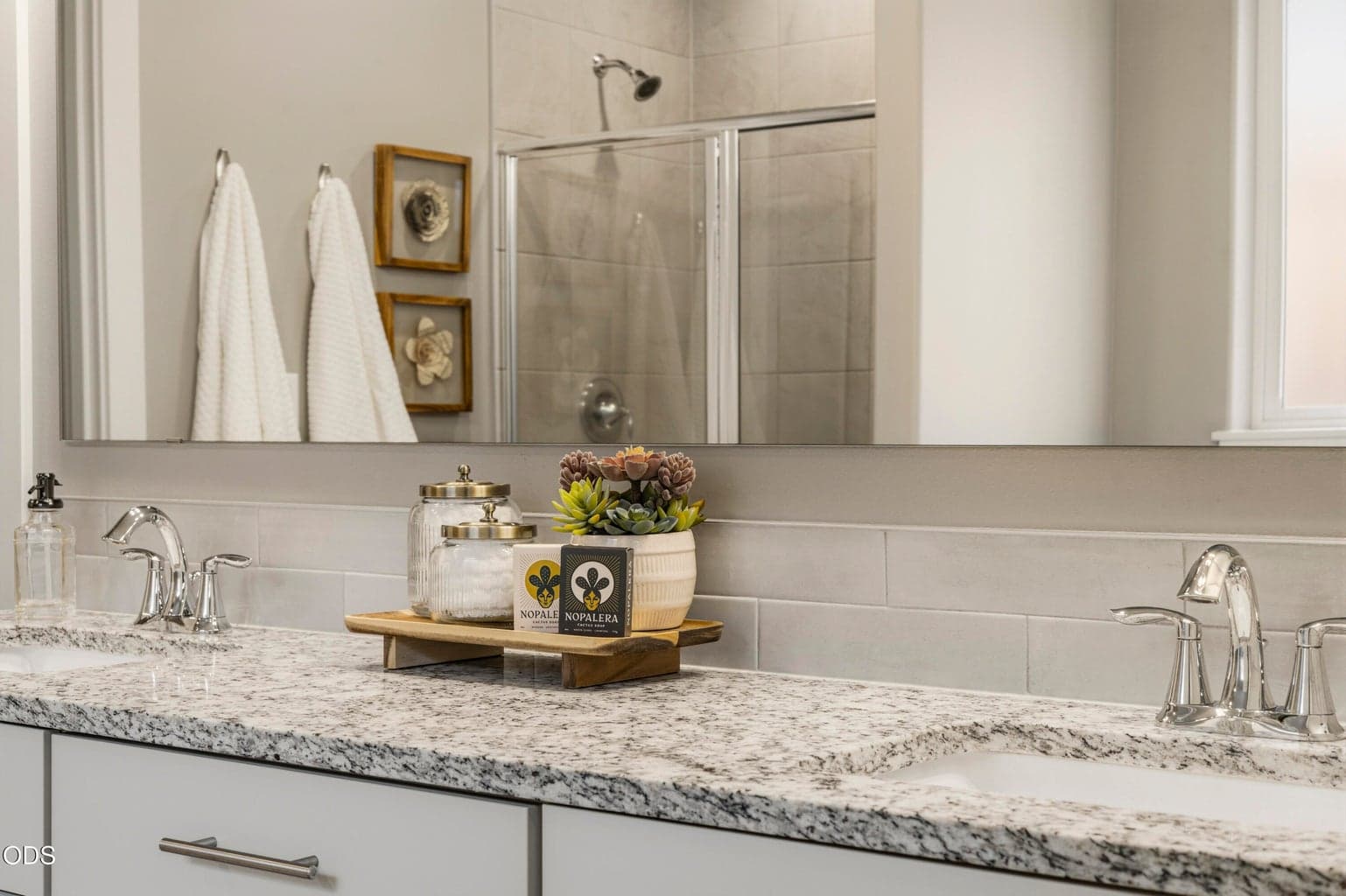 Primary bath with high end finishes