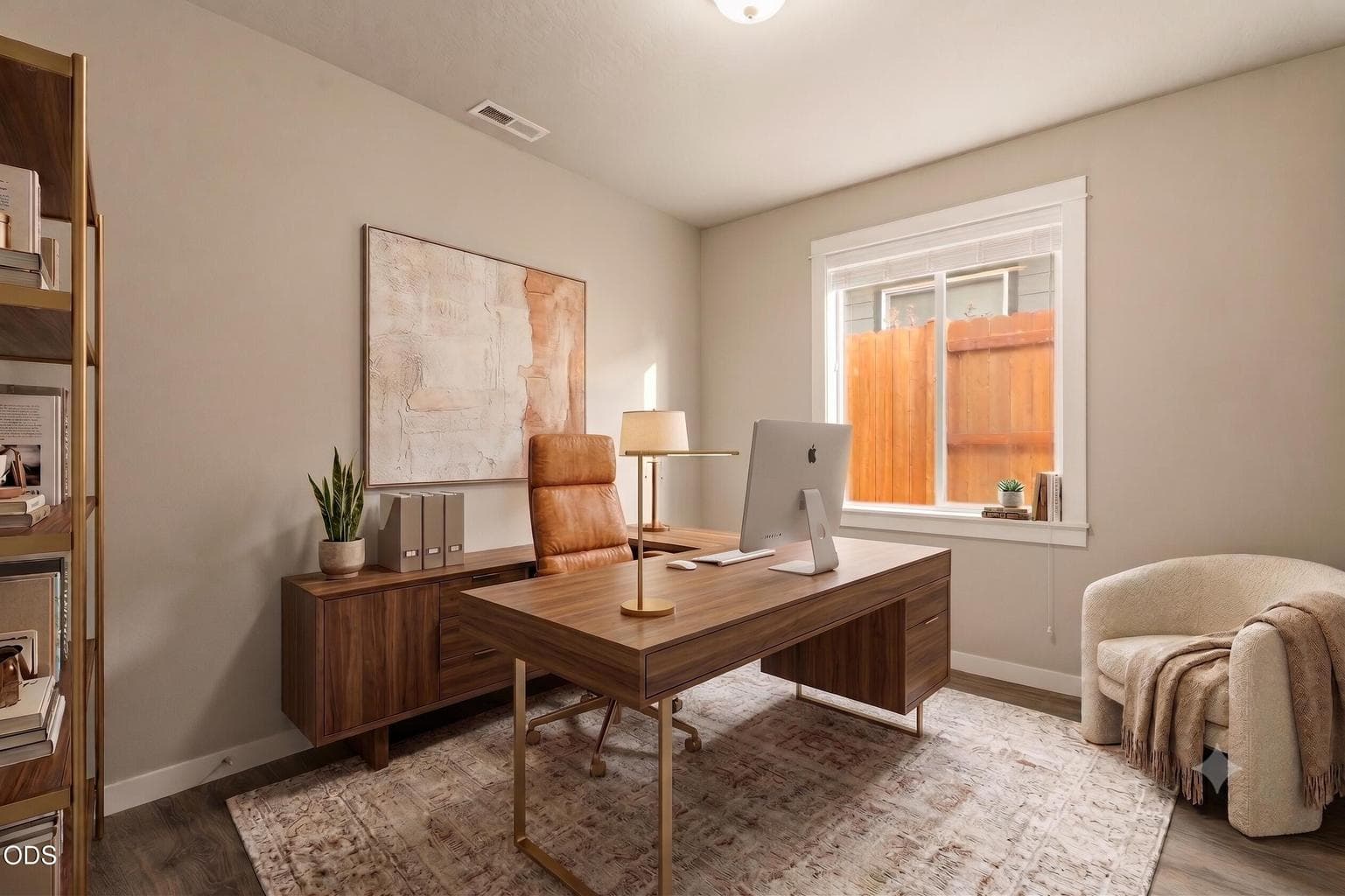 Virtually staged - Bedroom 2 / office