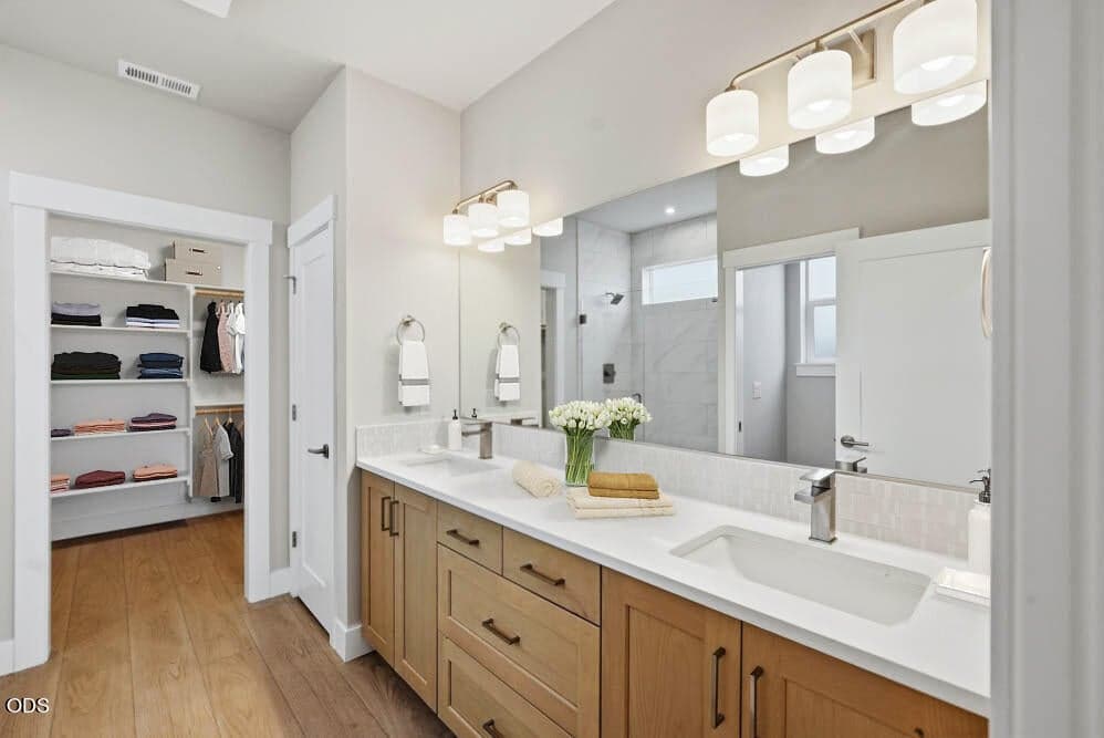 Subject property with virtual staging.