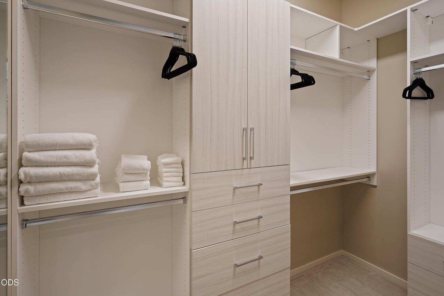 Primary bedroom suite walk-in closet
