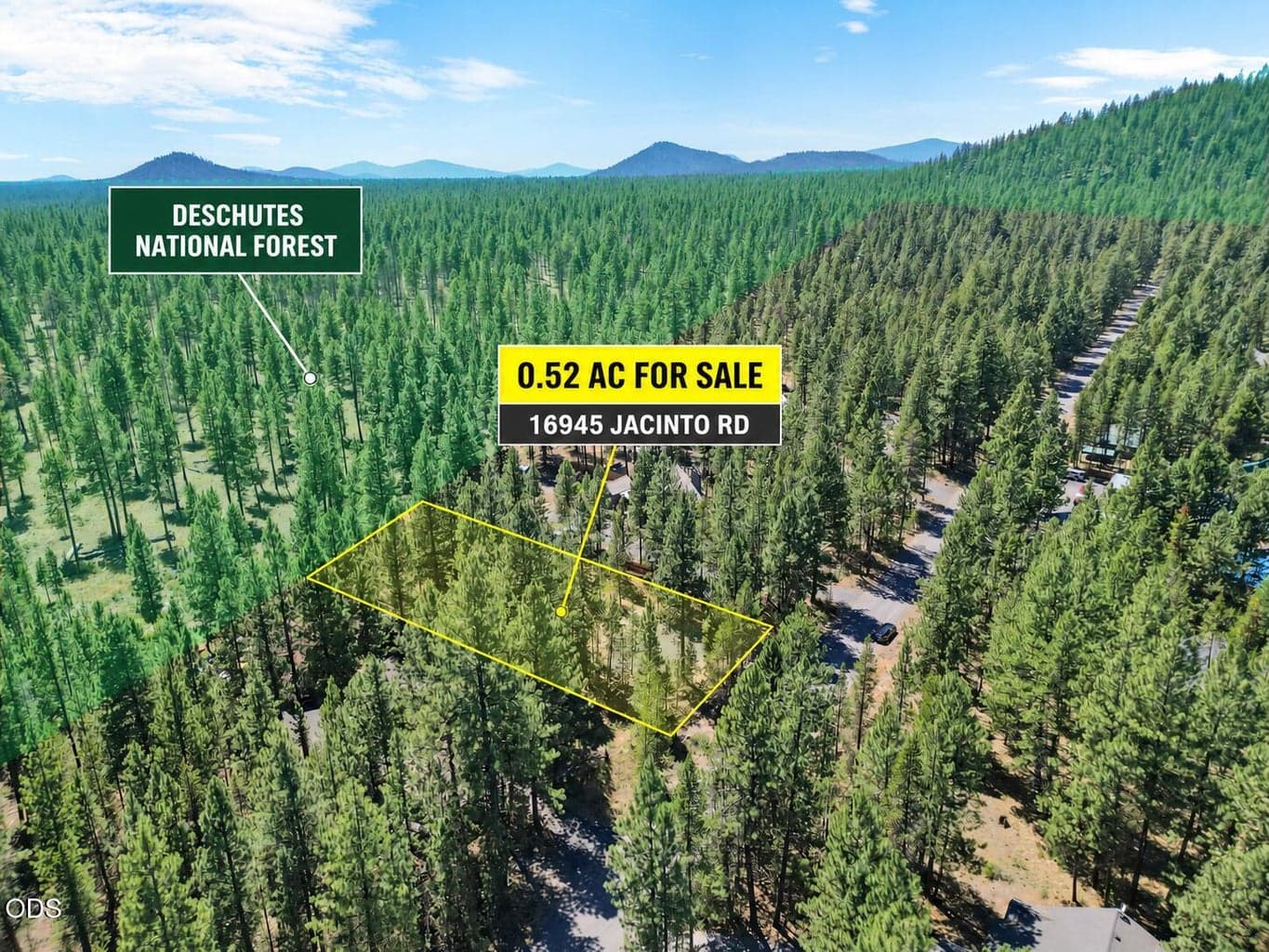 A generous ±0.52-acre homesite backing directly to Deschutes National Forest — privacy that can't be built next to you.