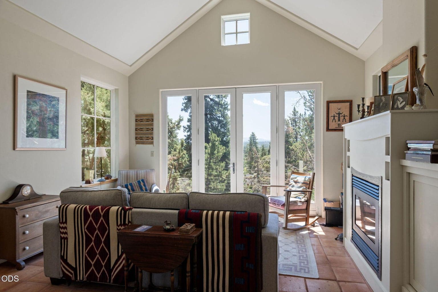 Living/great room looks out to the south...