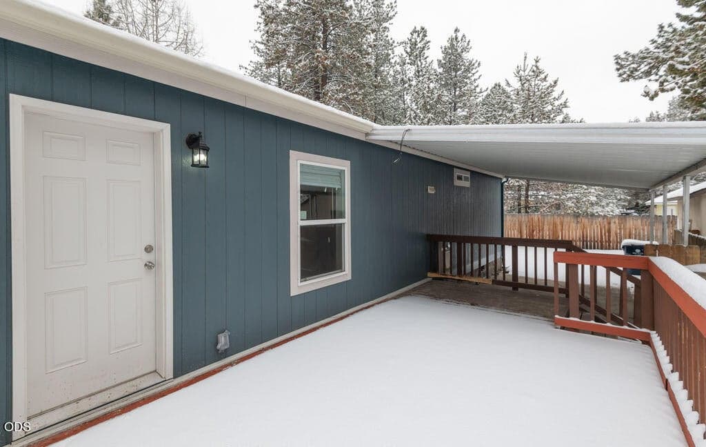 Back deck on main house