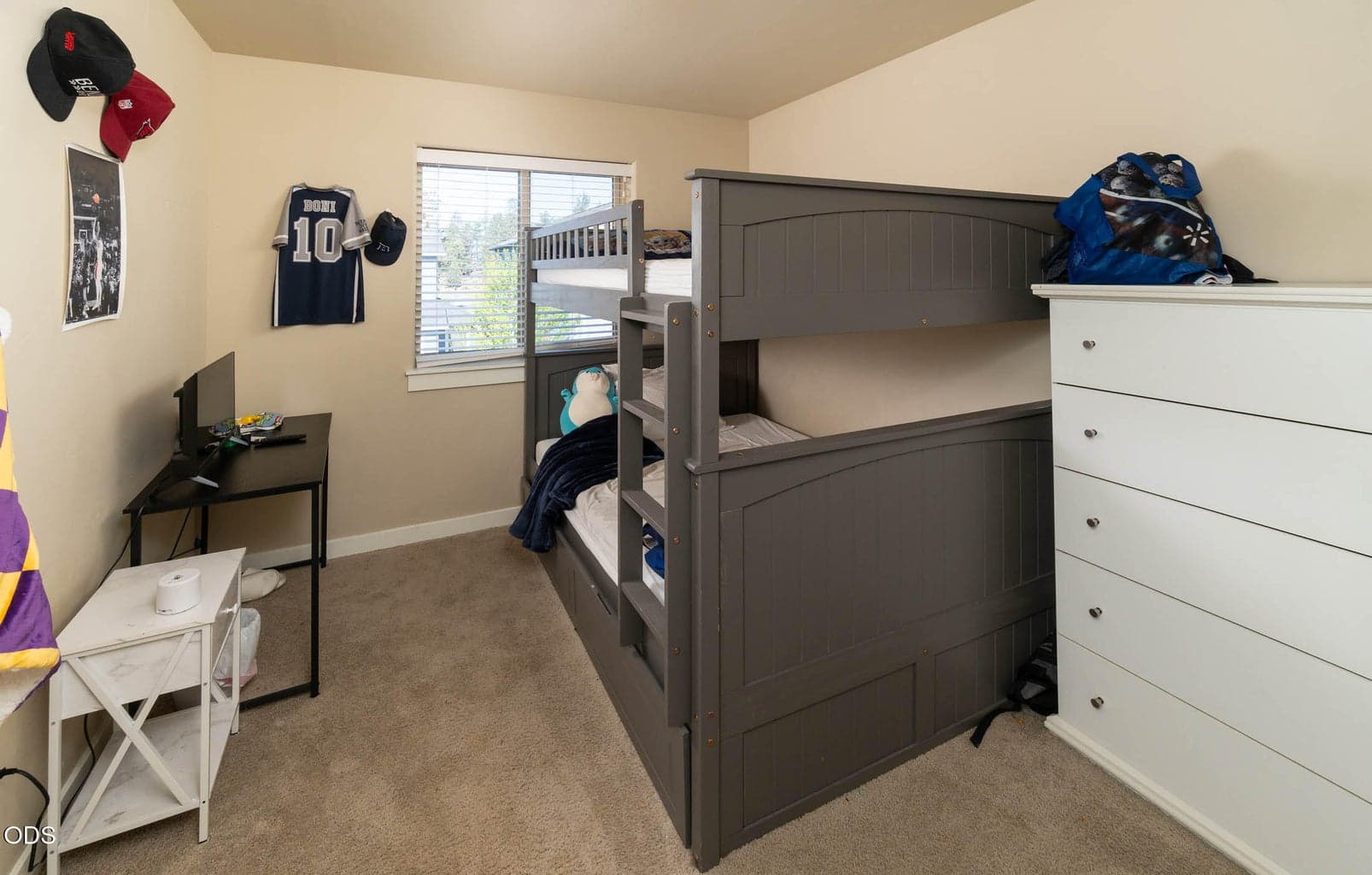 Bedrooms 2 and 3 are located upstairs with nice views. Both now have new carpeting. They both have extra closets just outside the room for game and toy storage.