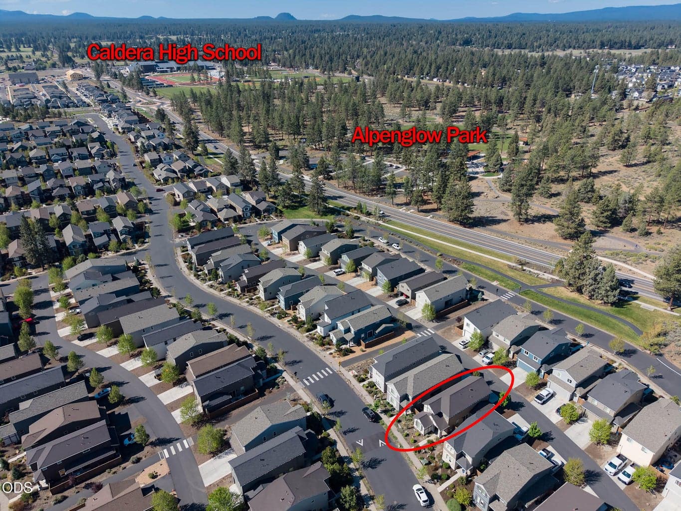 Alpenglow Park and Caldera High School close by. Easily attend games at the school, or hike-bike-climb at the park.