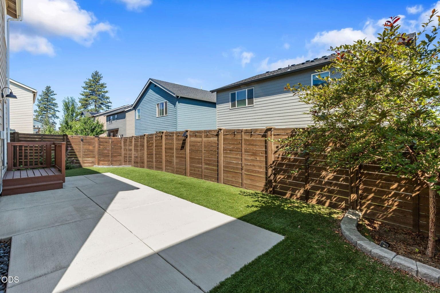 Large patio