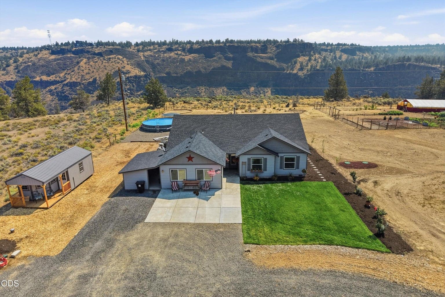 paved parking spot