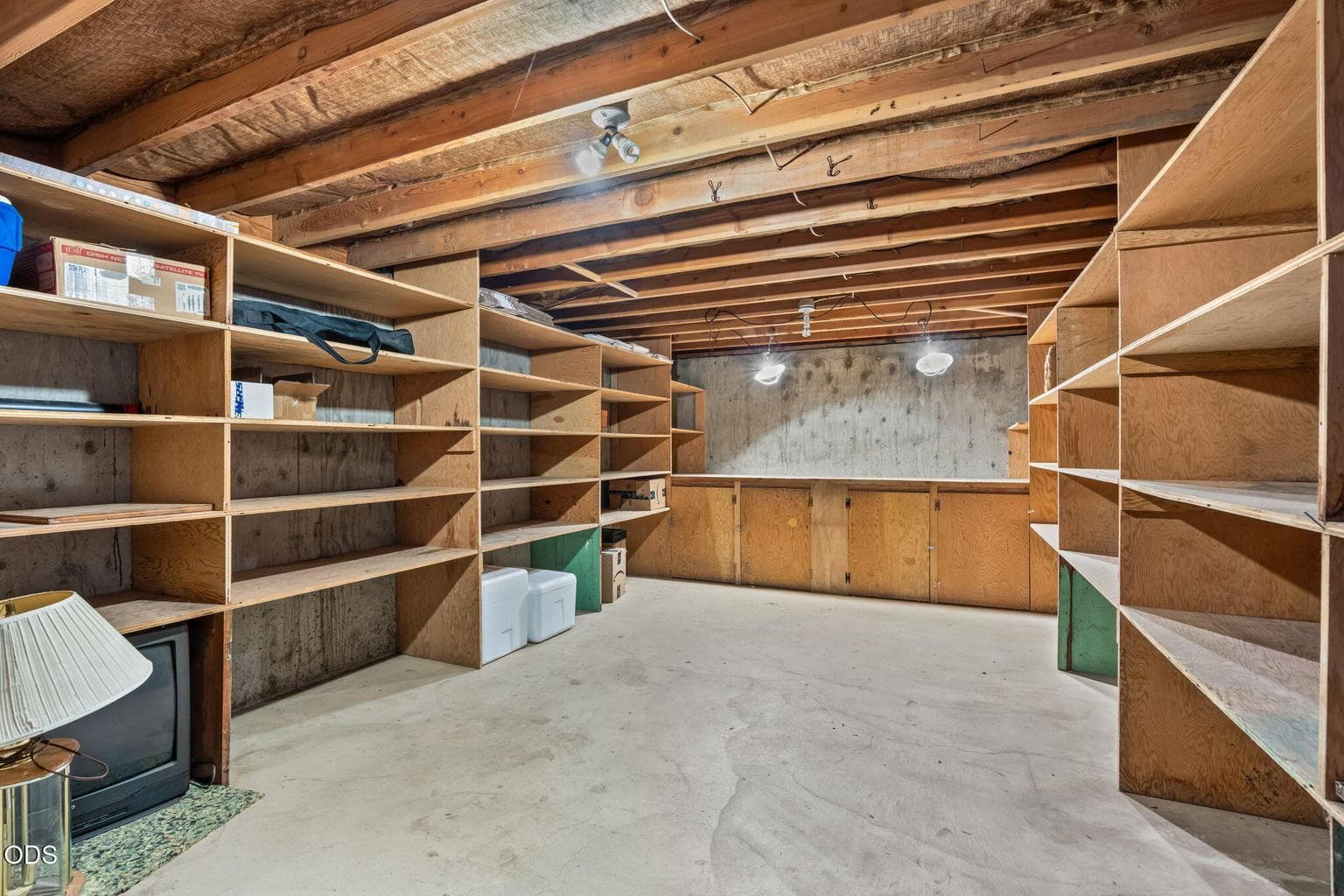 Partial basement in garage