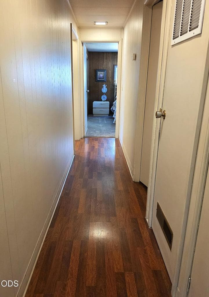 Hallway to bedrooms and bathrooms