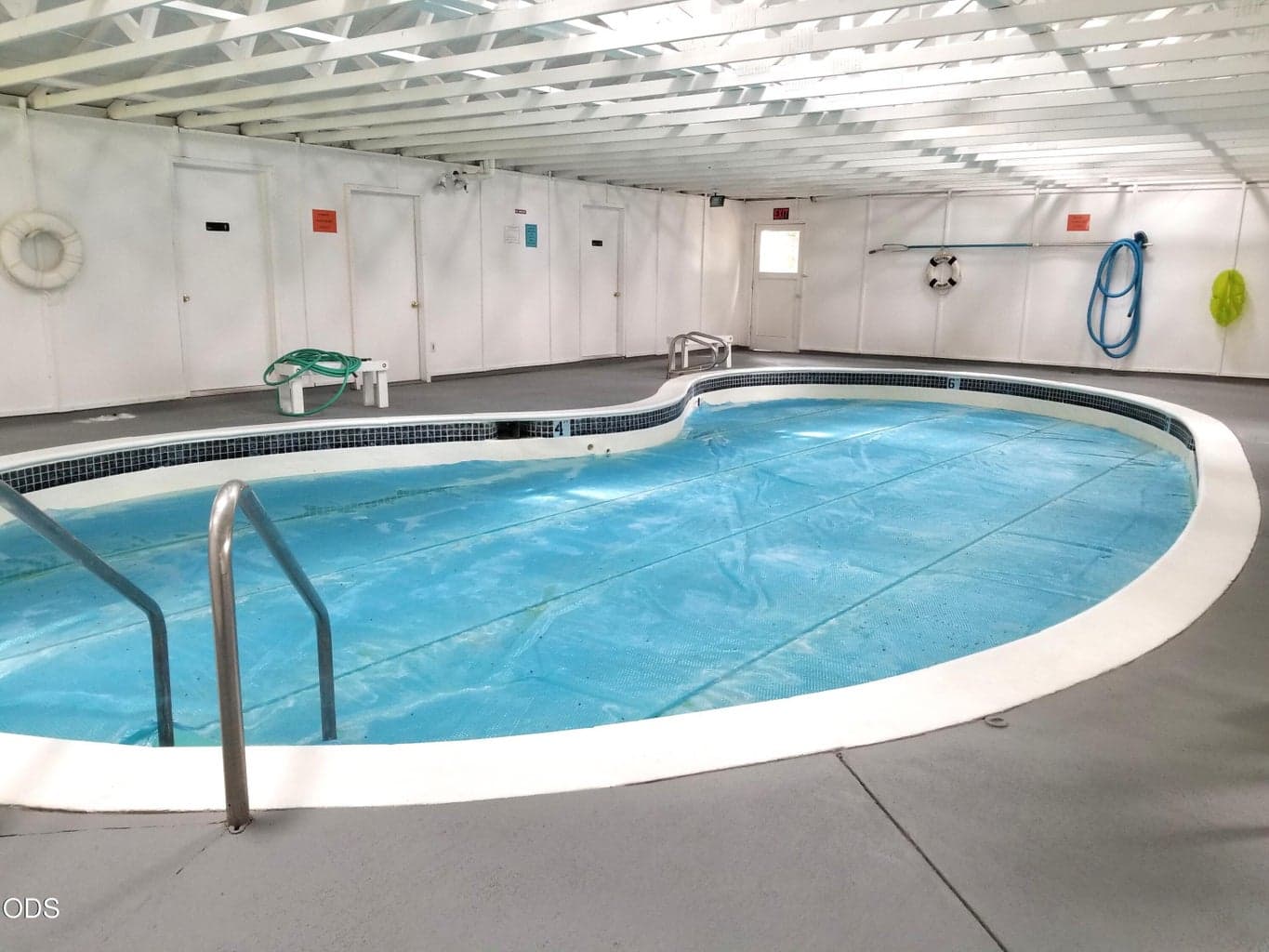 Seasonal indoor pool for residents to use