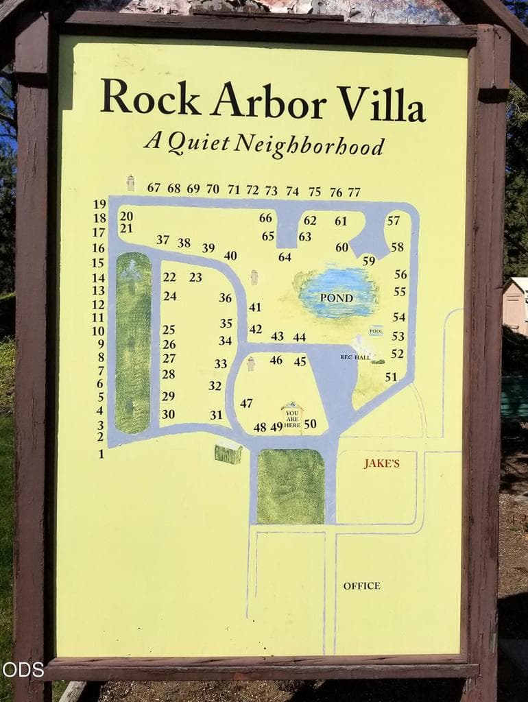 Rock Arbor Villa Park Map