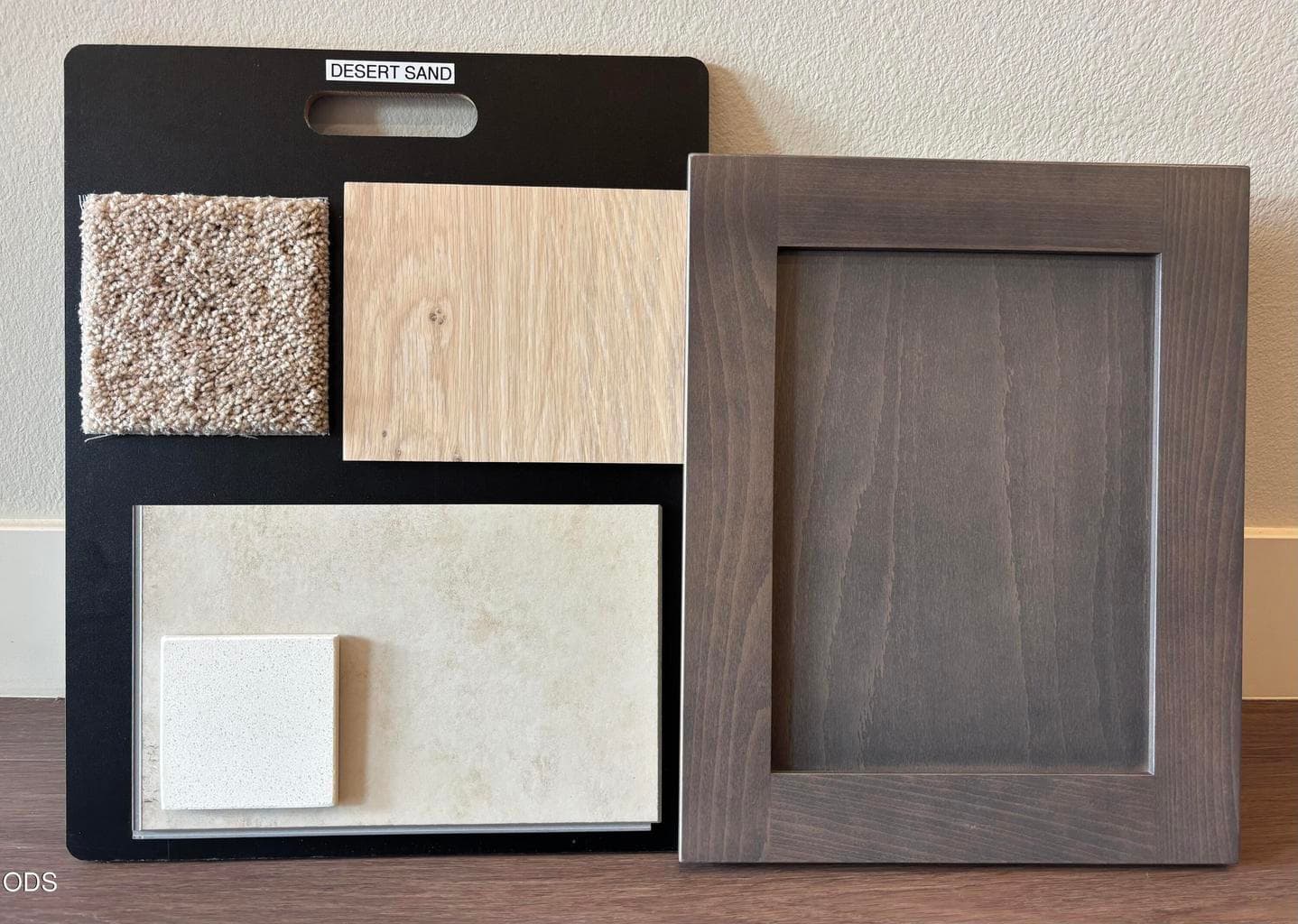 Reference photo displaying actual interior color selections