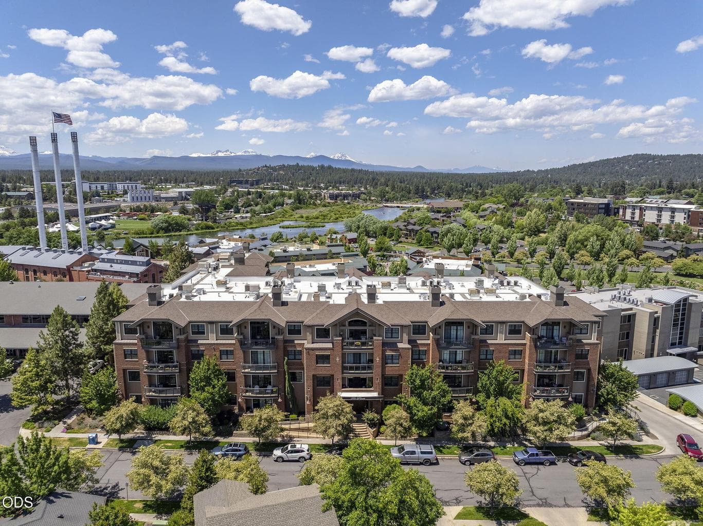 Aerial of Building with Shared Courtyard