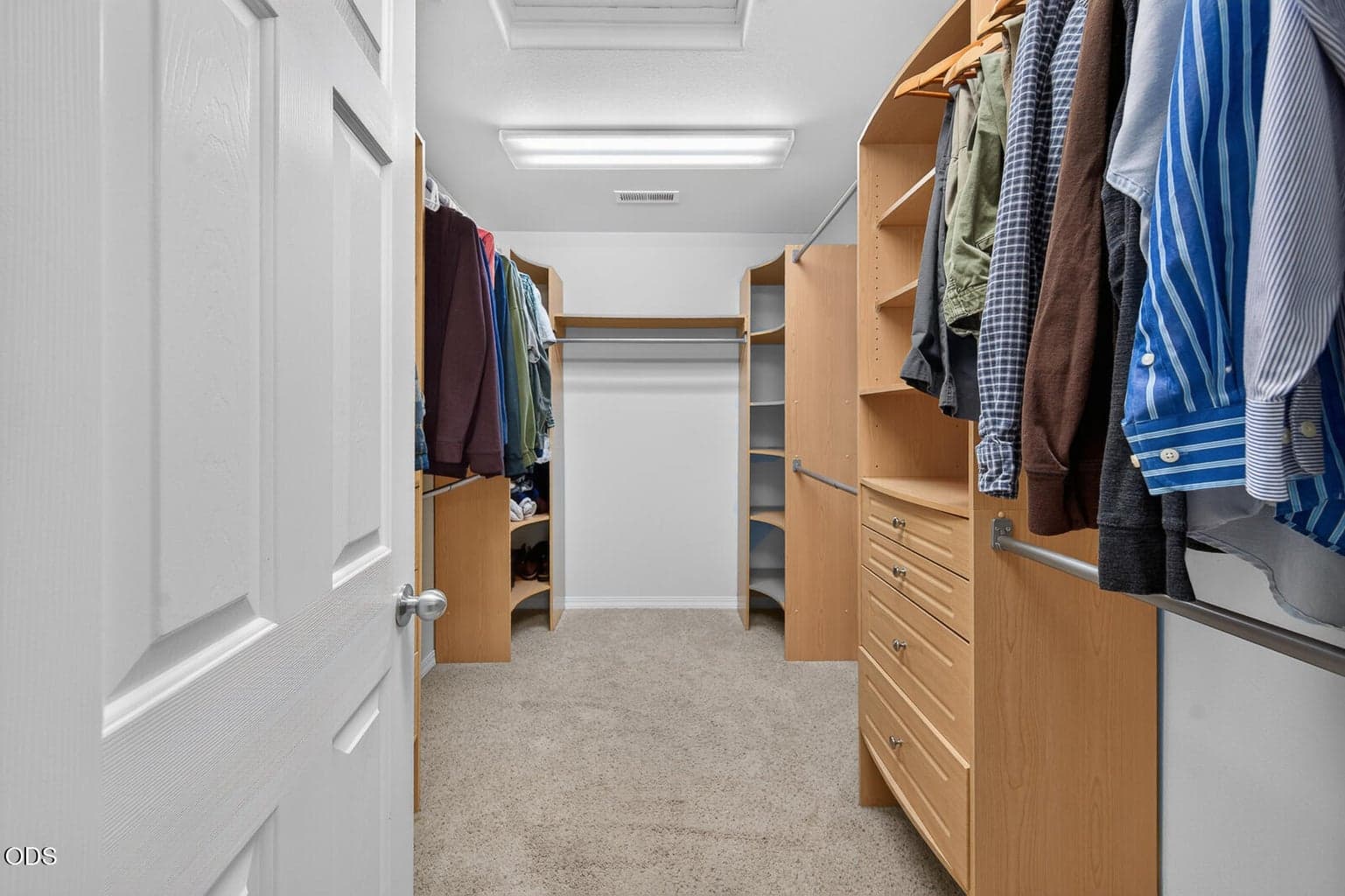 Walk in closet in primary