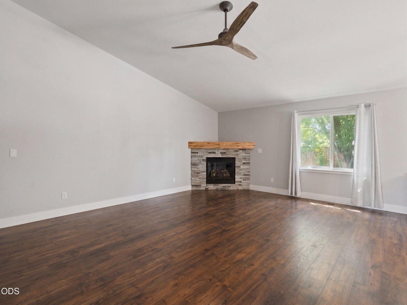 Shows living room vacant if furnishings