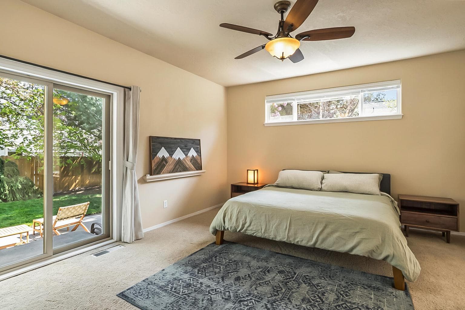 Primary Suite with private backyard access