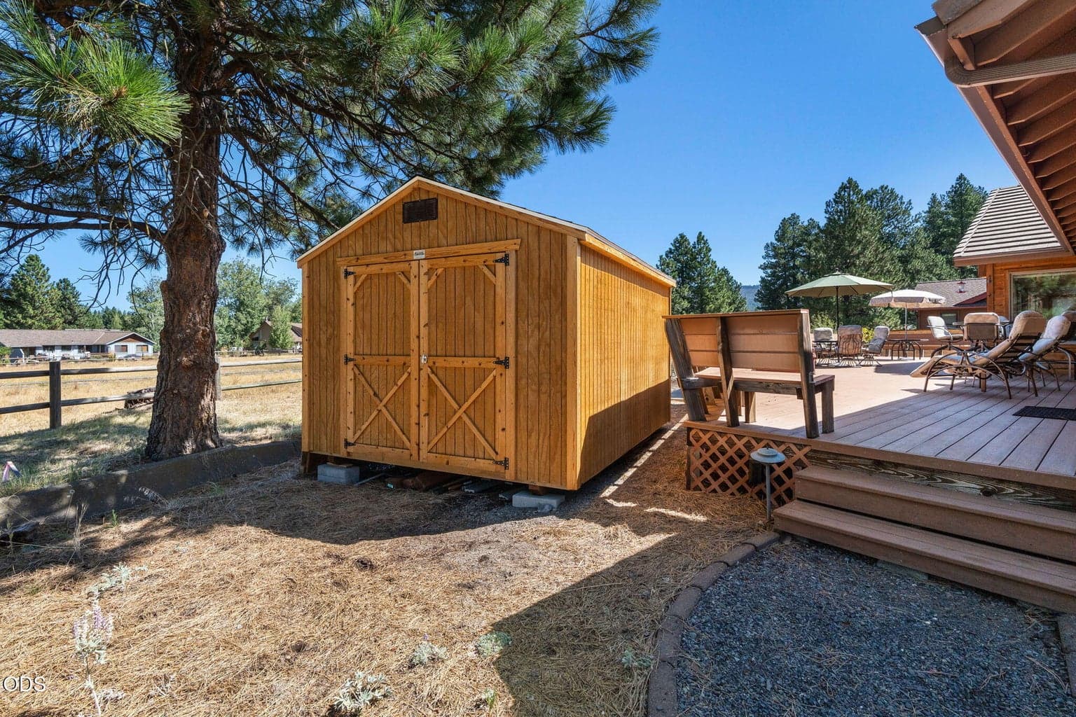 A nice space for toys or garden equipment