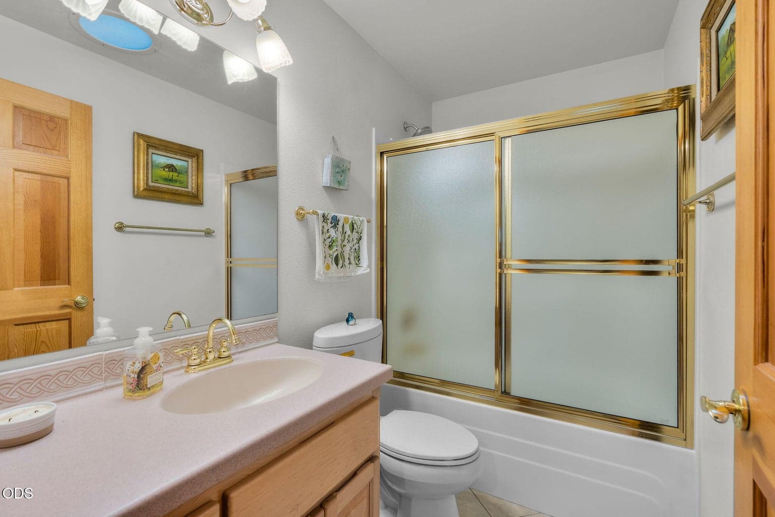 Tub/shower and Corian countertop
