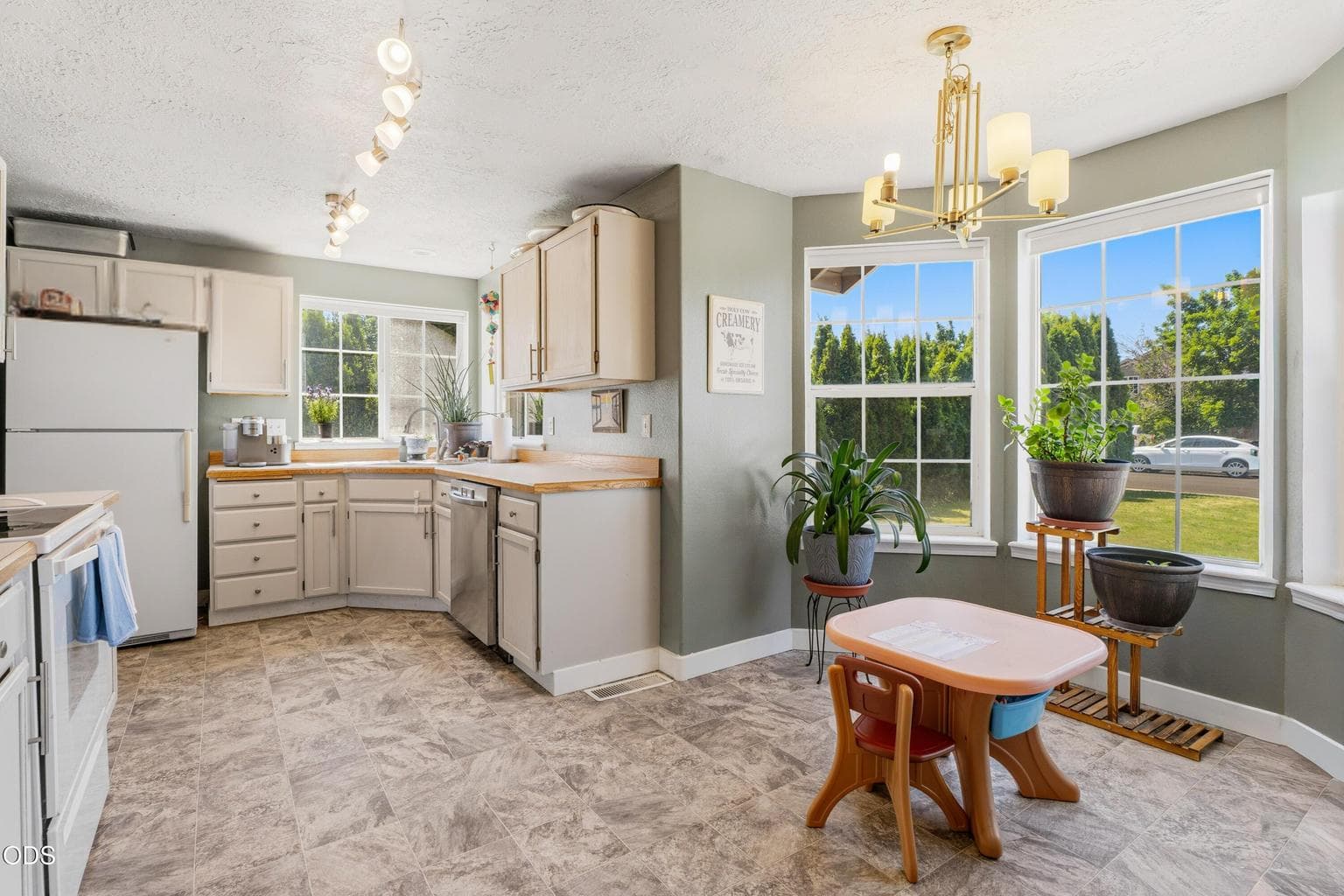 Kitchen with tons of natural light