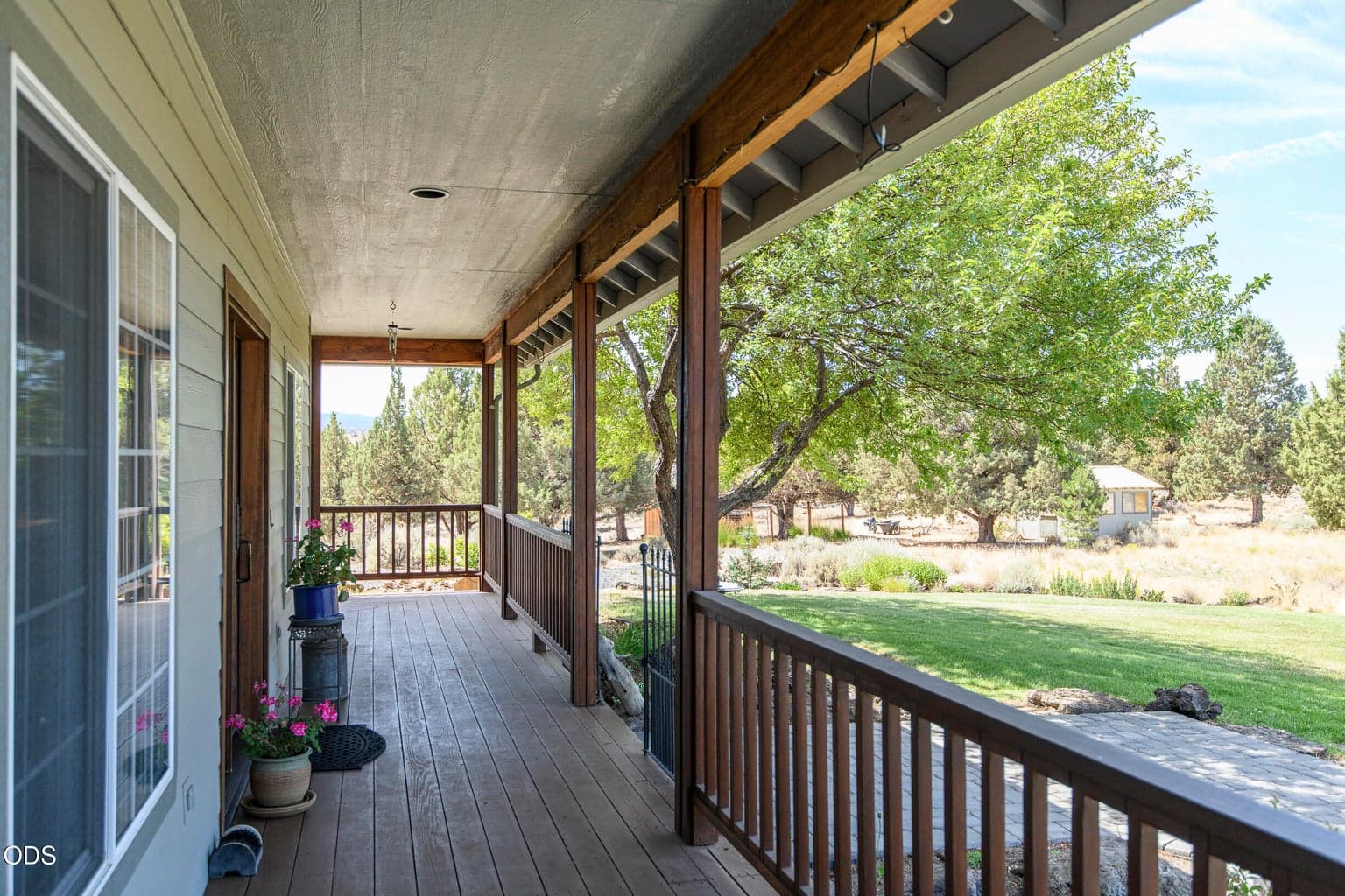 Wrap-around porch