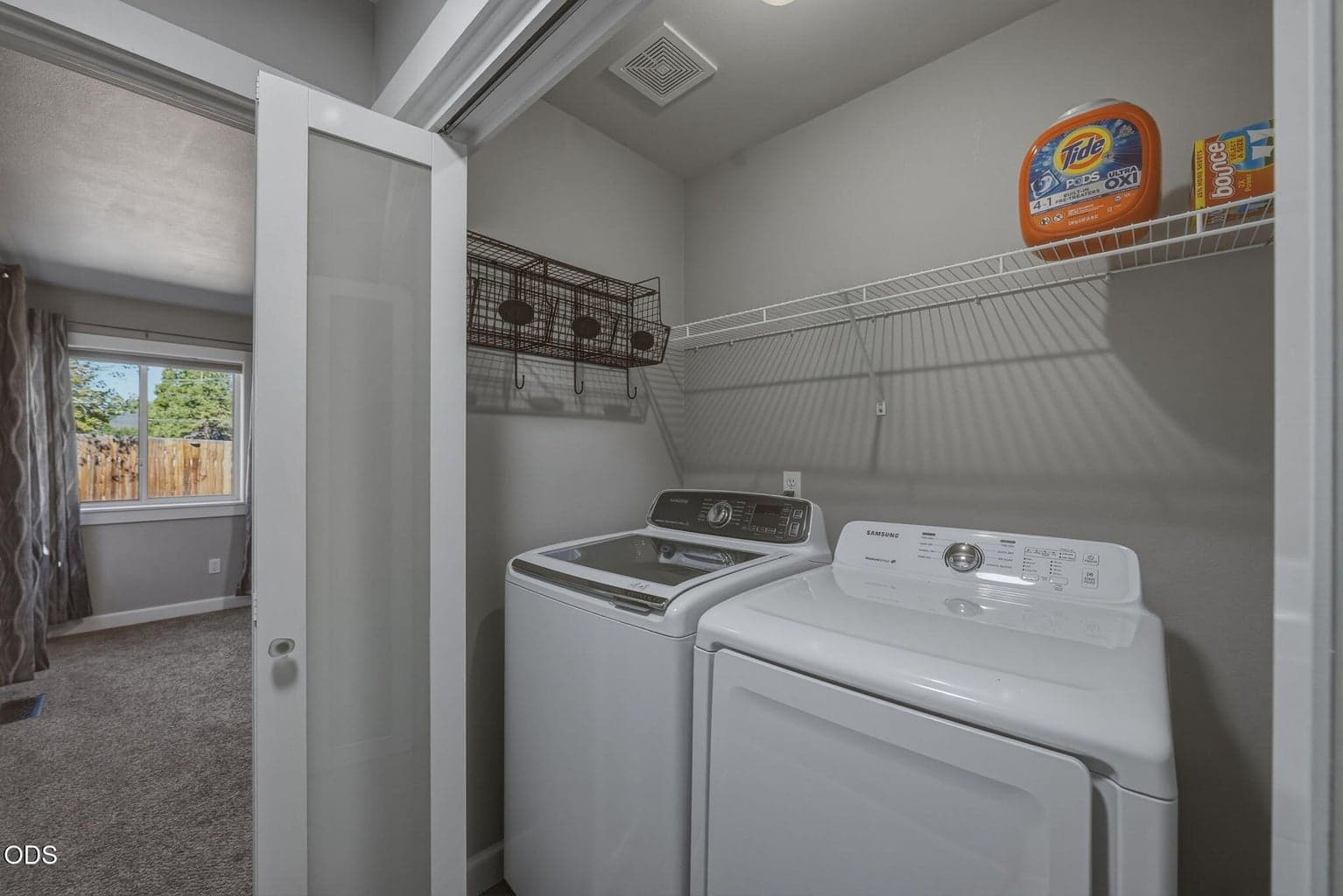 Main level laundry closet - W/D included